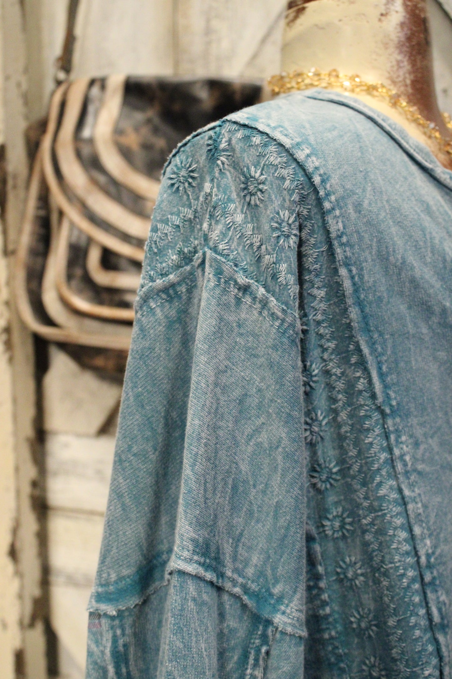 Plaid Petal Babydoll Top