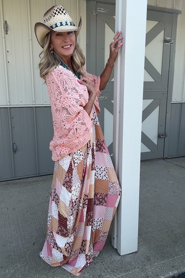 Gossamer Garden Peach Cardigan