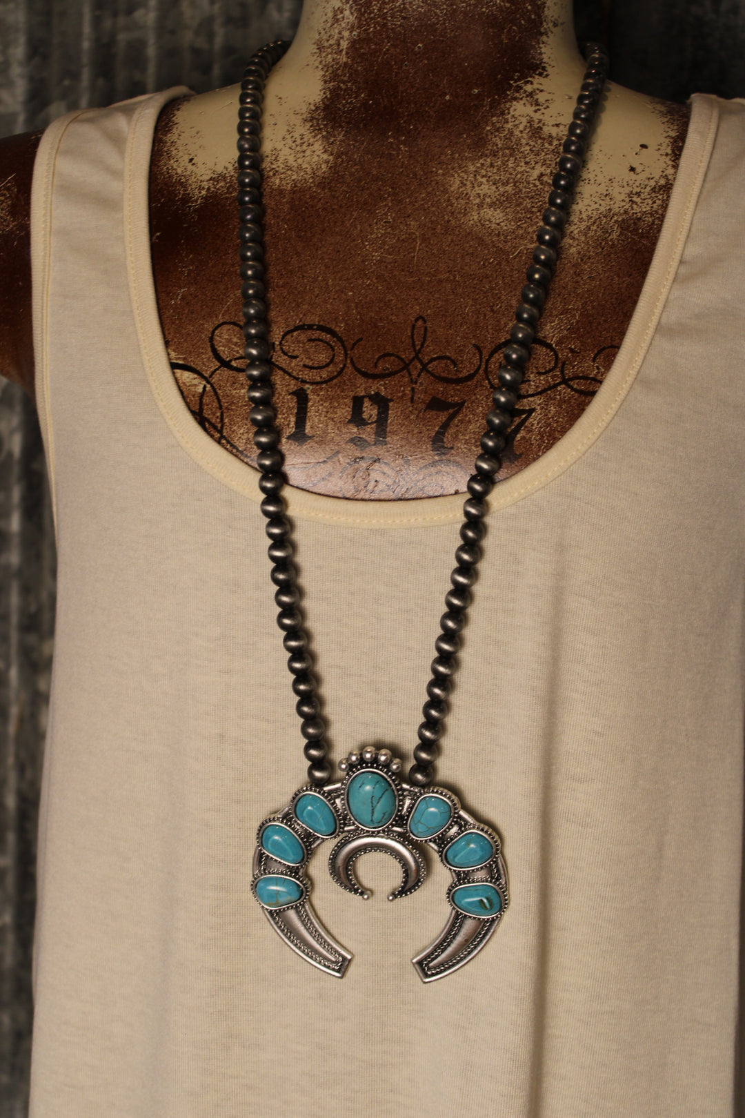 Southwest Heirloom Squash Blossom Necklace
