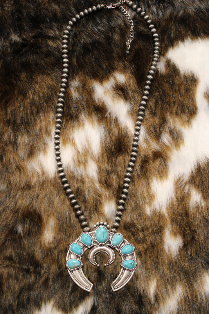 Southwest Heirloom Squash Blossom Necklace