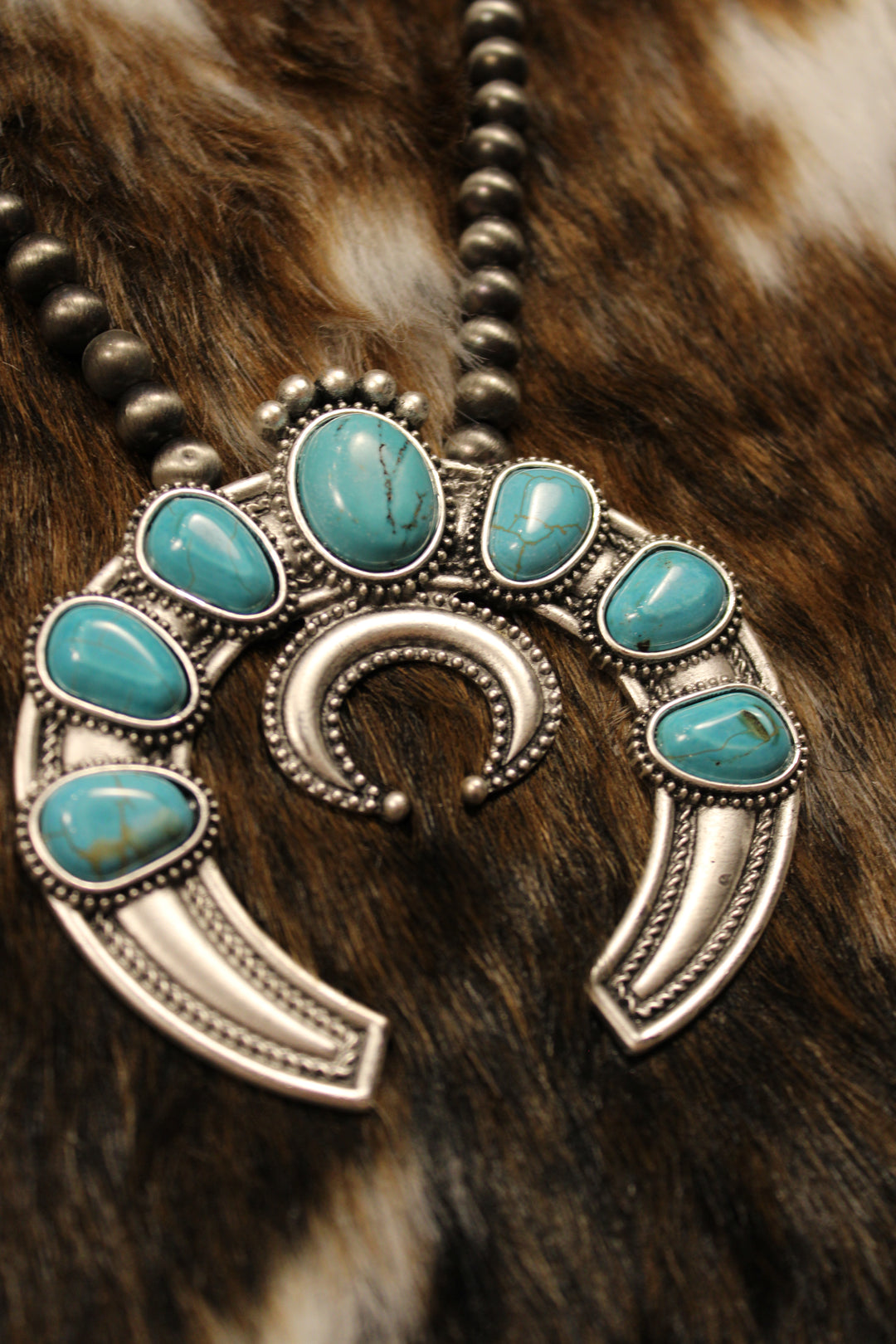 Southwest Heirloom Squash Blossom Necklace