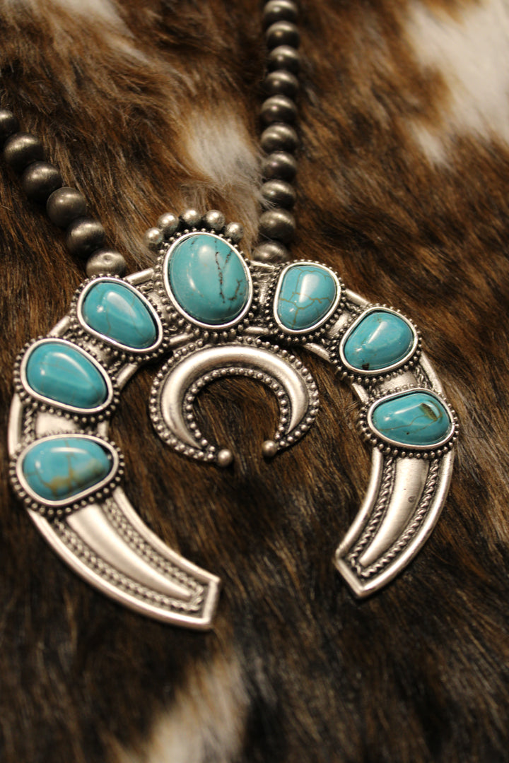 Southwest Heirloom Squash Blossom Necklace