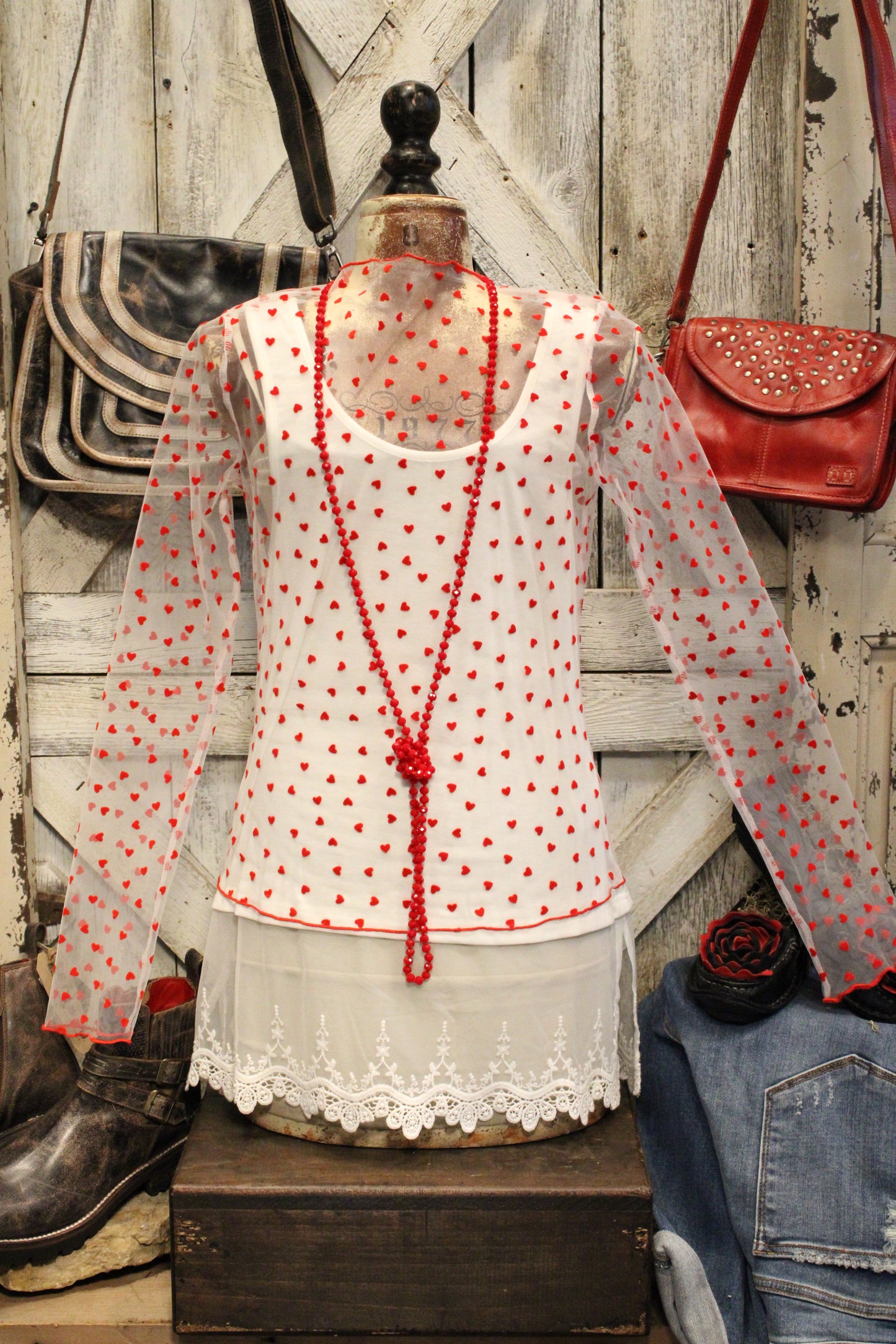 Lighthearted Mesh Layering Top