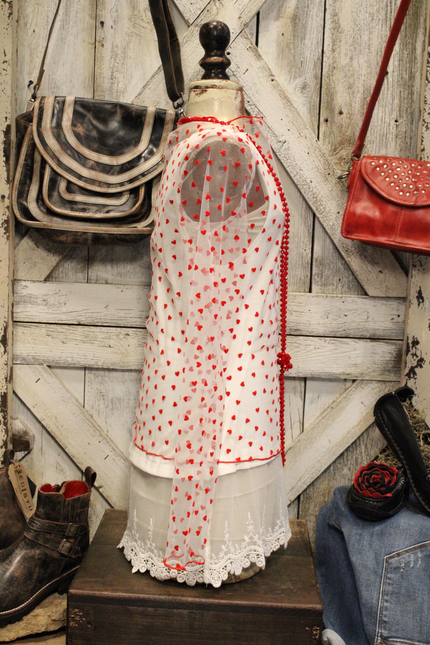 Lighthearted Mesh Layering Top