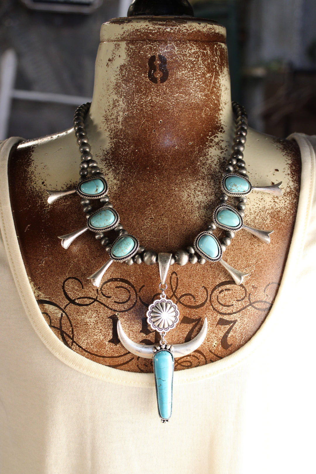 Ranch Hand Heritage Horns Necklace