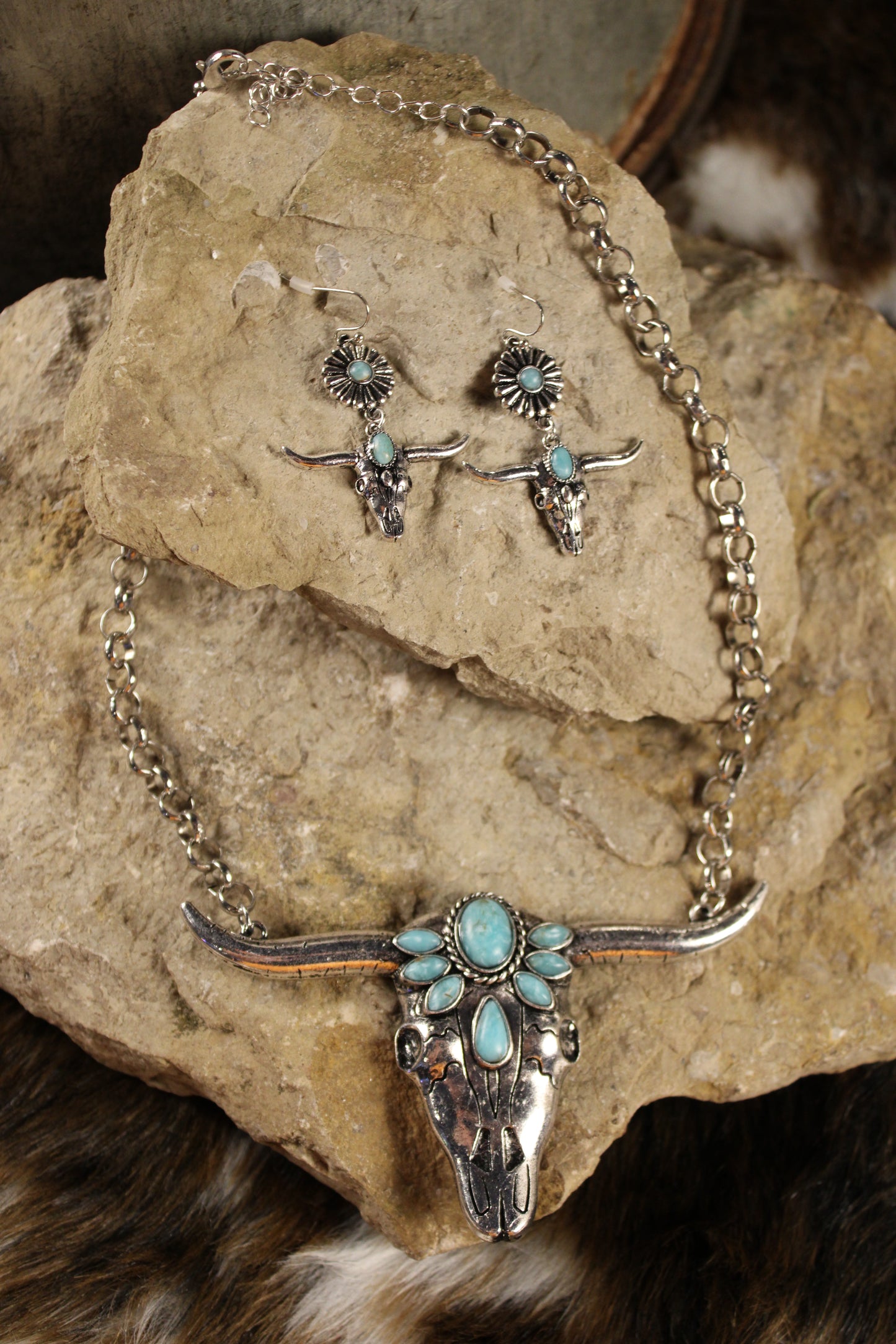 Bohemian Longhorn Earrings