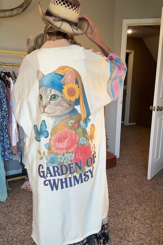 Whimsy Whiskers Kimono