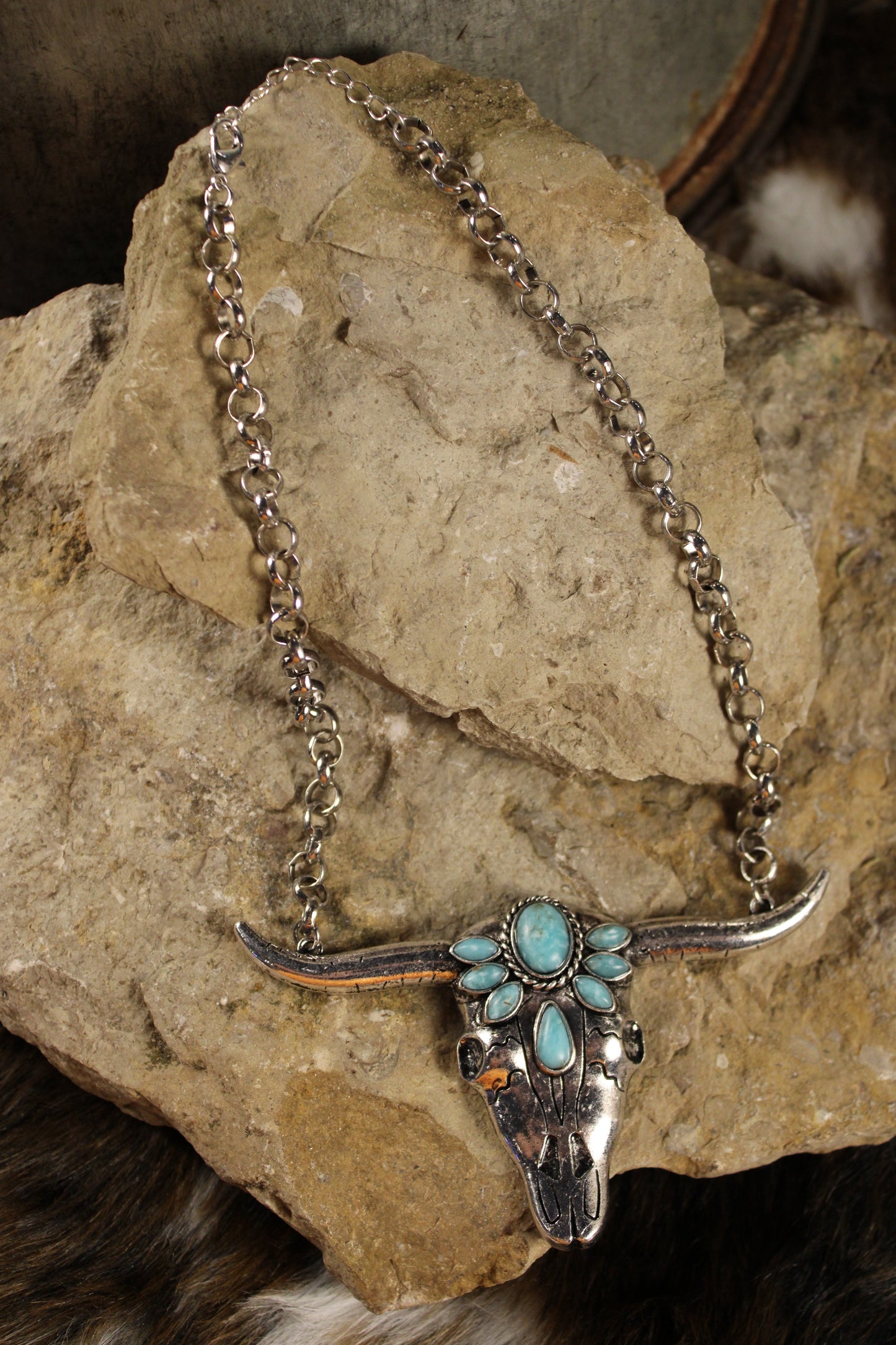 Bohemian Longhorn Necklace