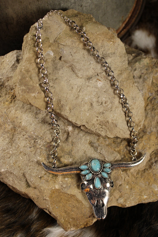 Bohemian Longhorn Necklace