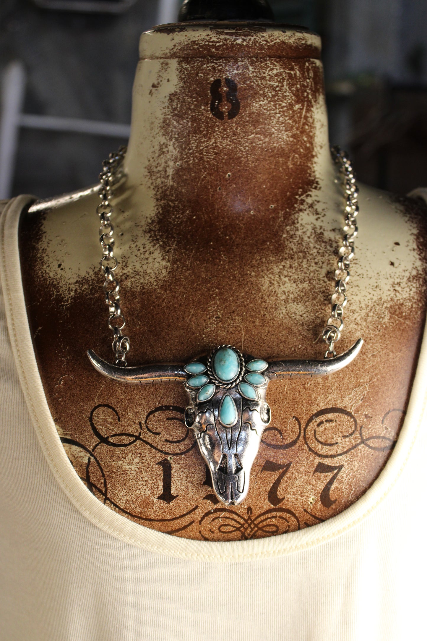 Bohemian Longhorn Necklace