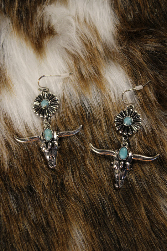 Bohemian Longhorn Earrings