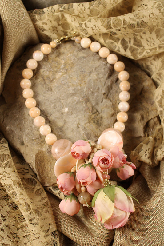 Chunky Rose Pink Necklace