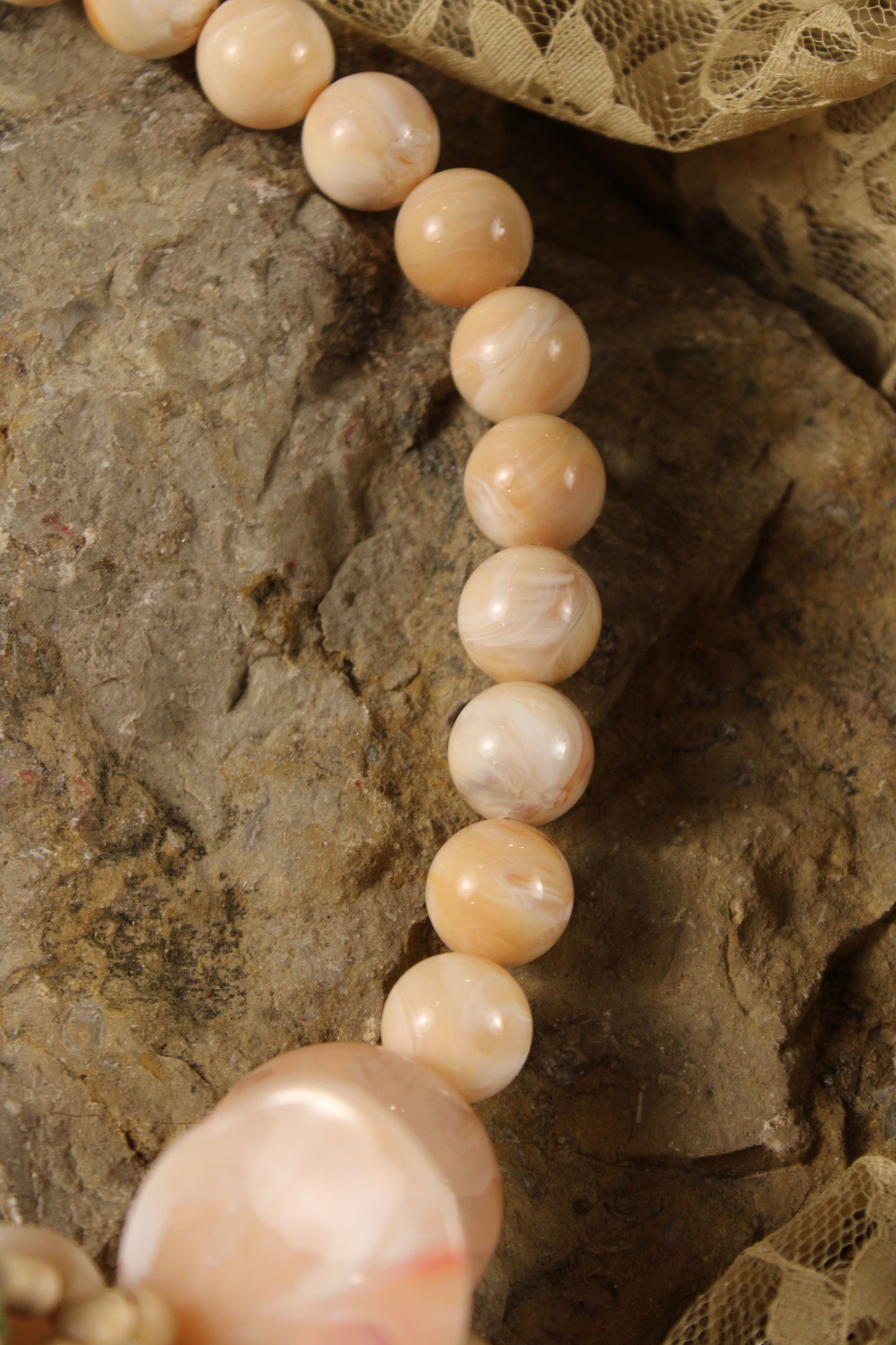 Chunky Rose Pink Necklace