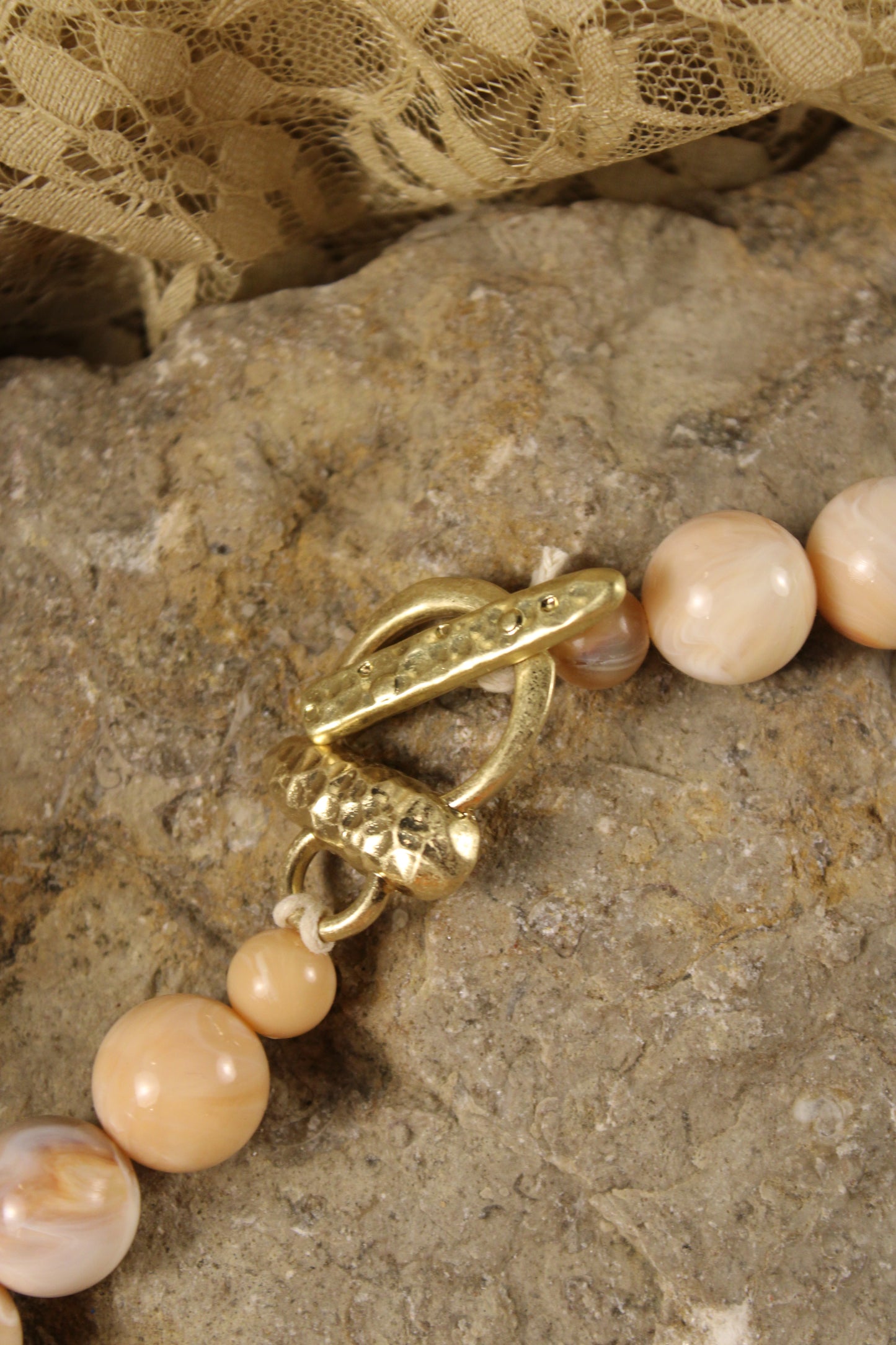 Chunky Rose Pink Necklace