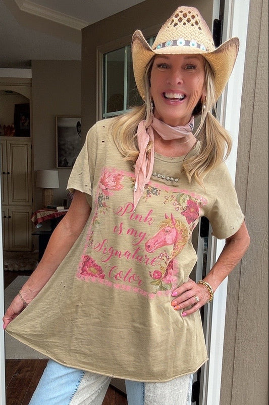 Pink Is My Signature Color Tunic