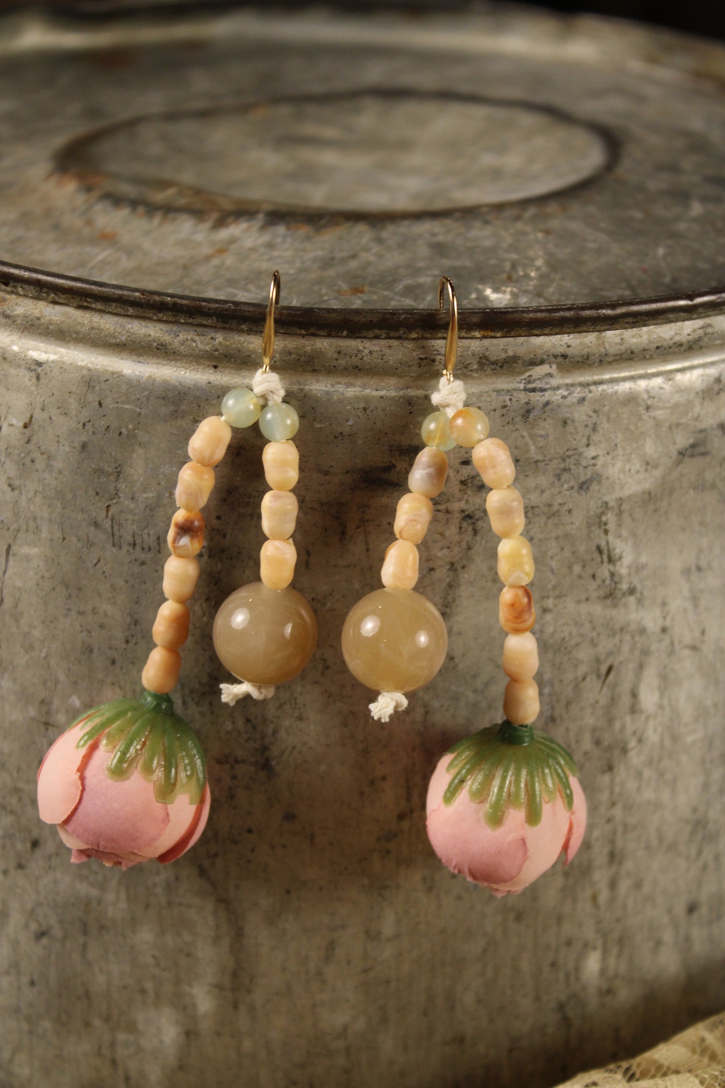Chunky Rose Pink Earrings