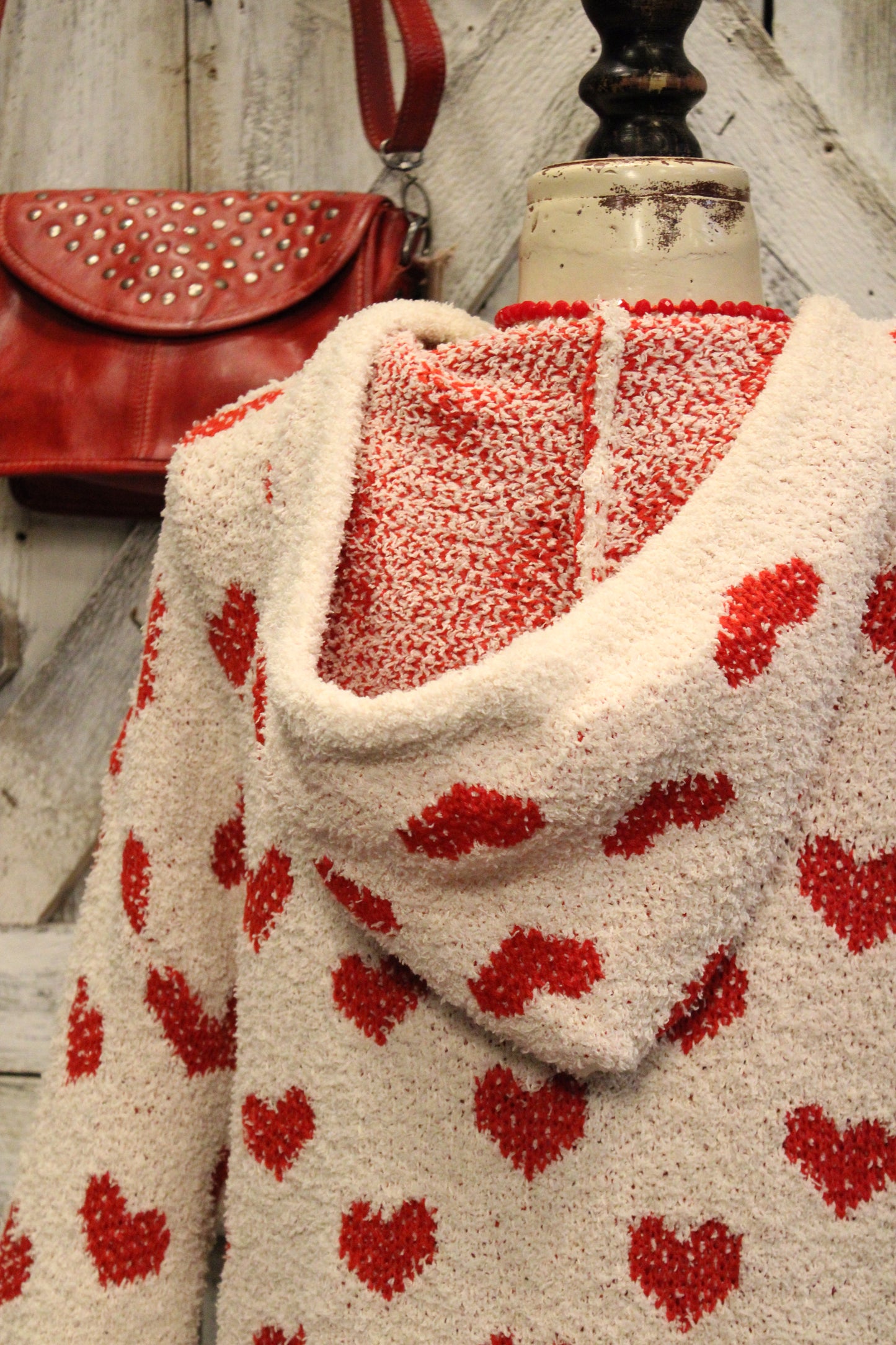 Love Is In The Air Knit Hooded Sweater