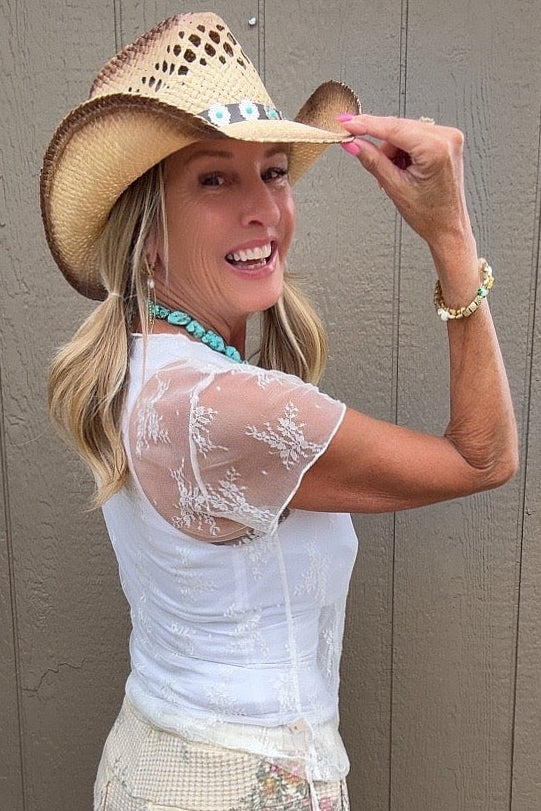 Desert Lily Mesh Top