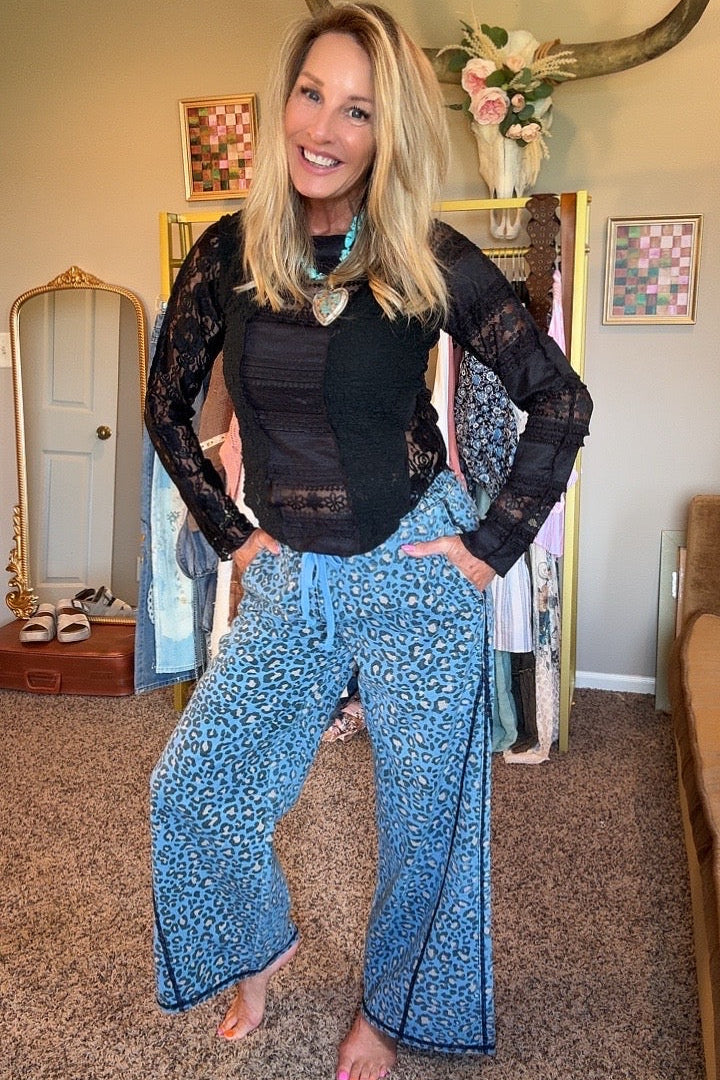 Now You See Me Black Mesh Top