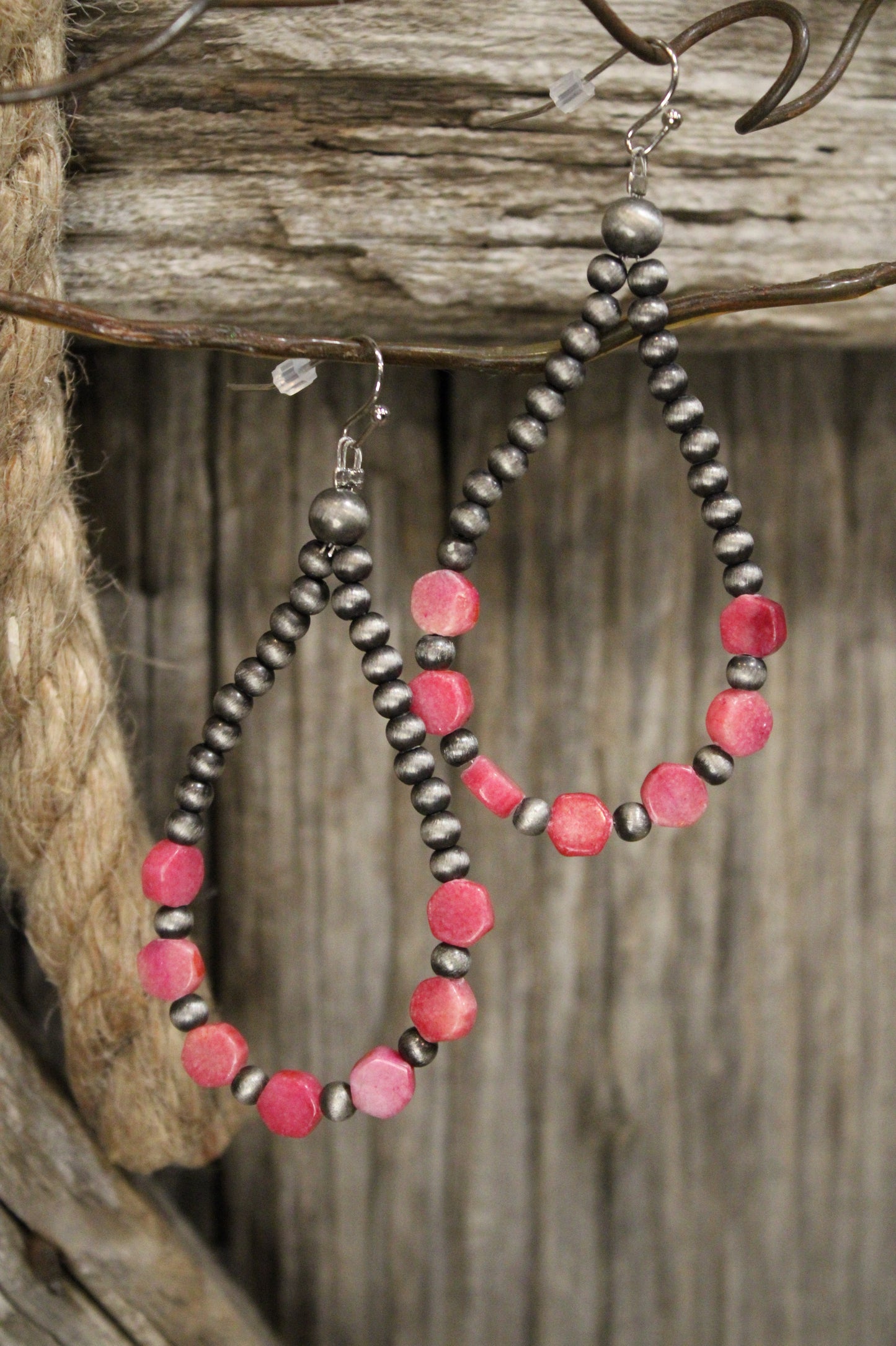 Silver Sweetheart Drop Earrings