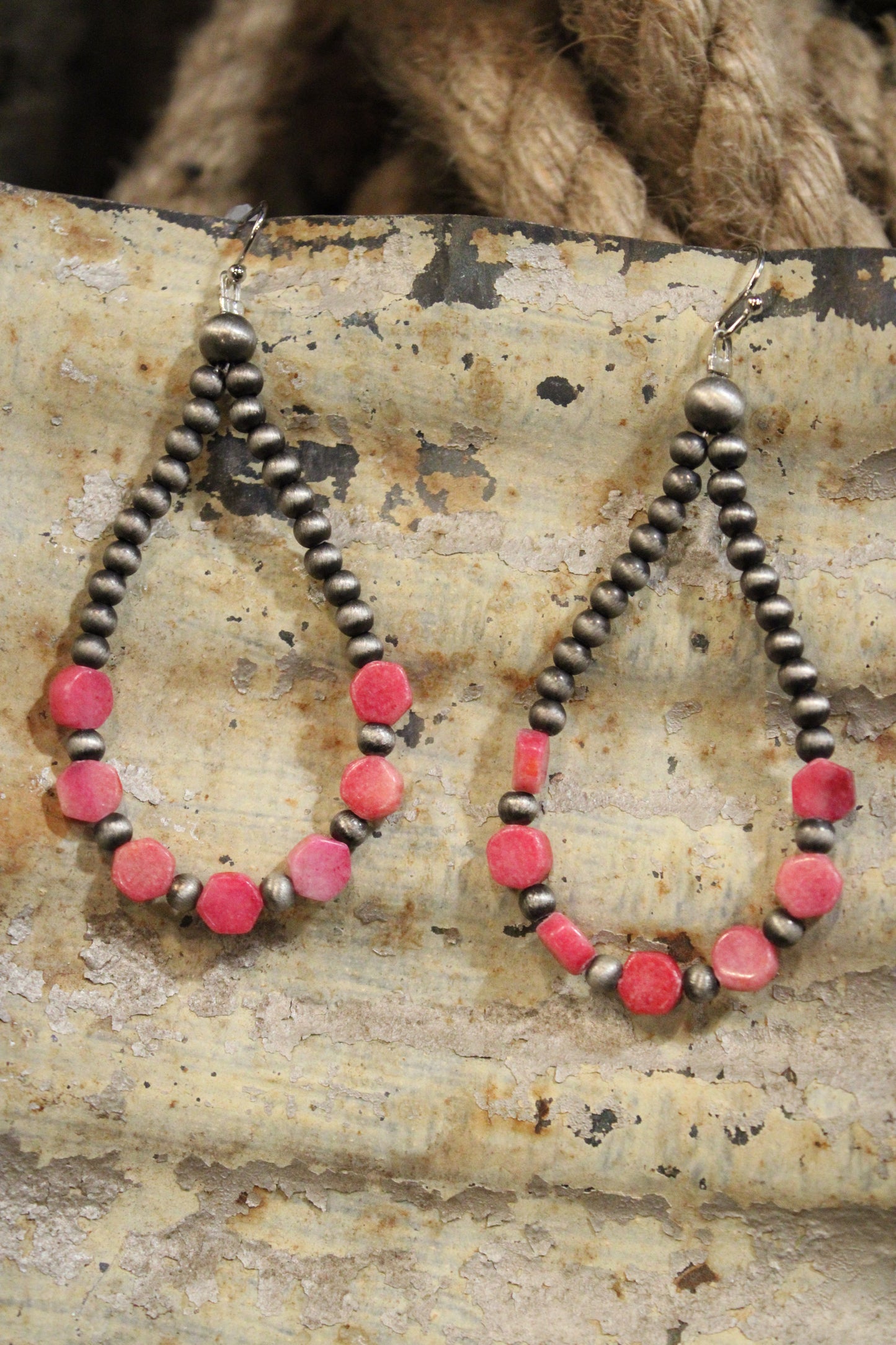 Silver Sweetheart Drop Earrings