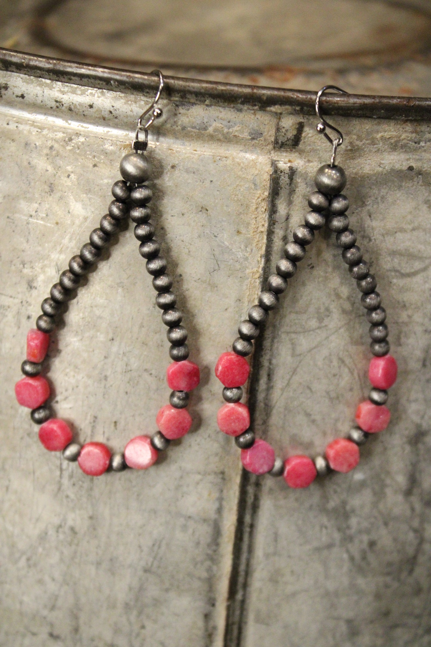 Silver Sweetheart Drop Earrings