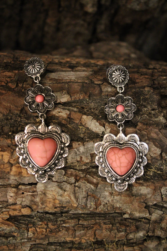 Prairie Promise Heart Earrings