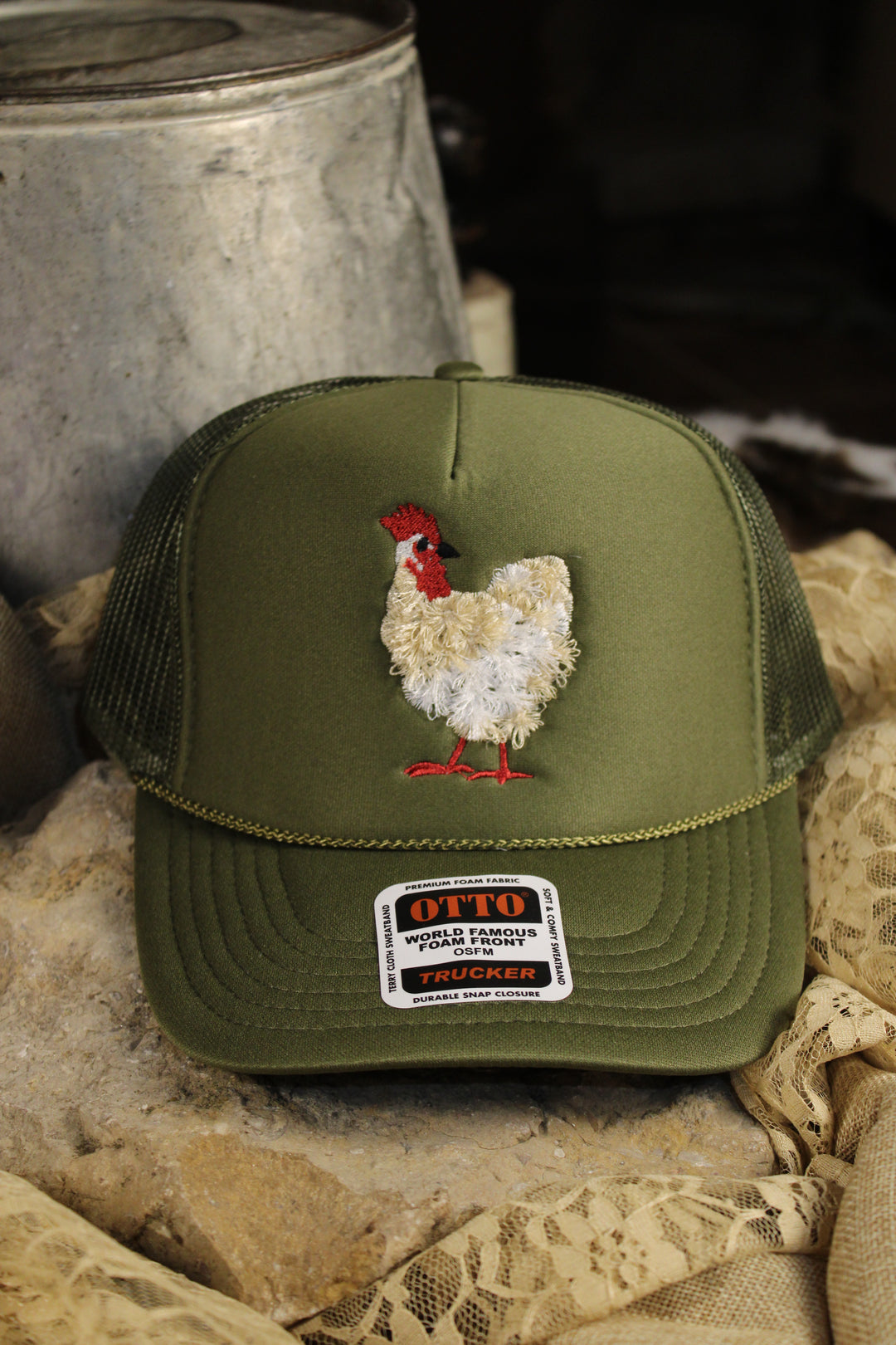 Cozy Clucker Trucker Hat
