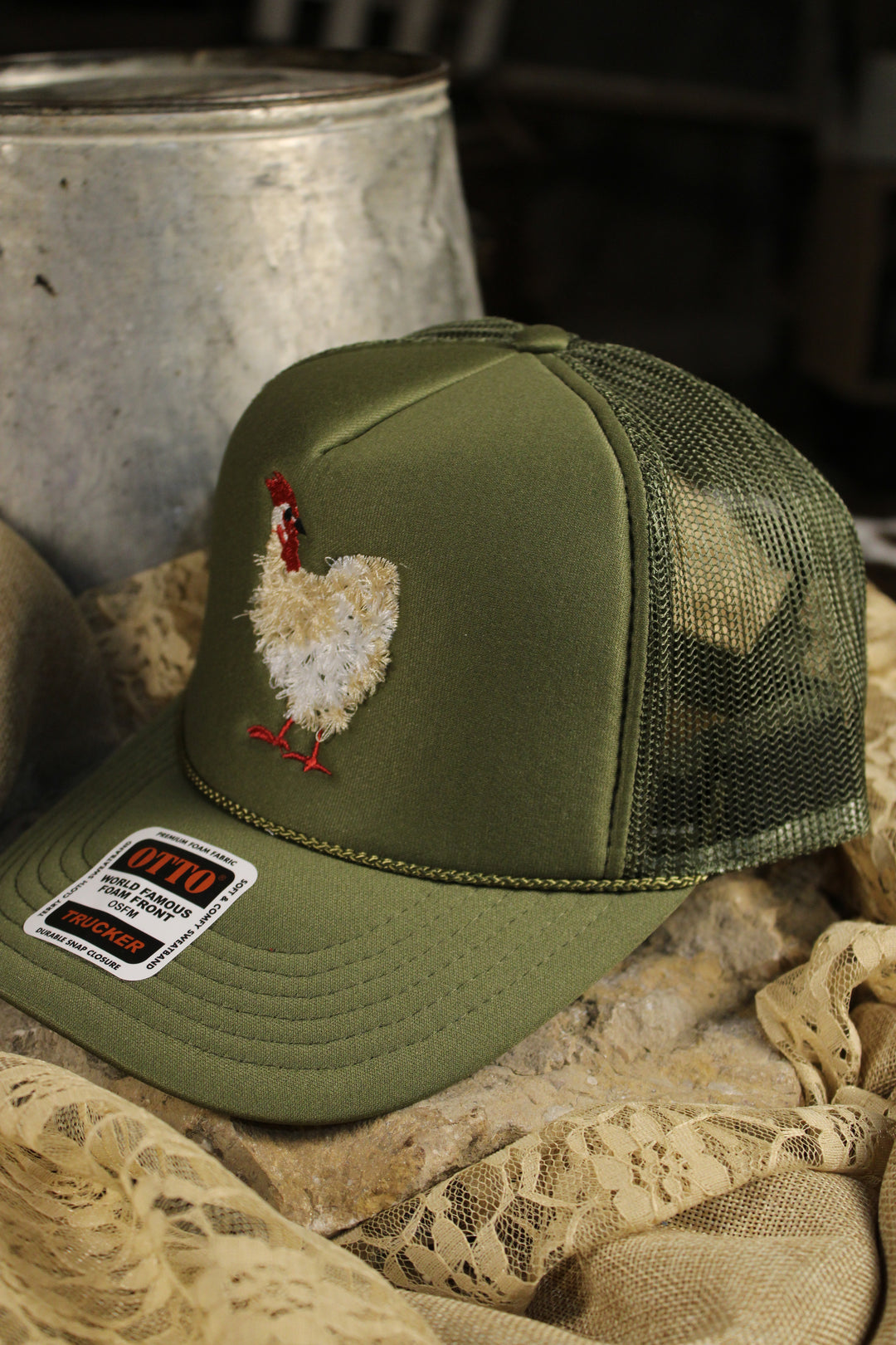 Cozy Clucker Trucker Hat