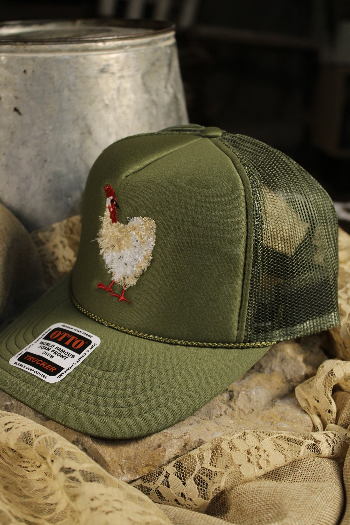 Cozy Clucker Trucker Hat