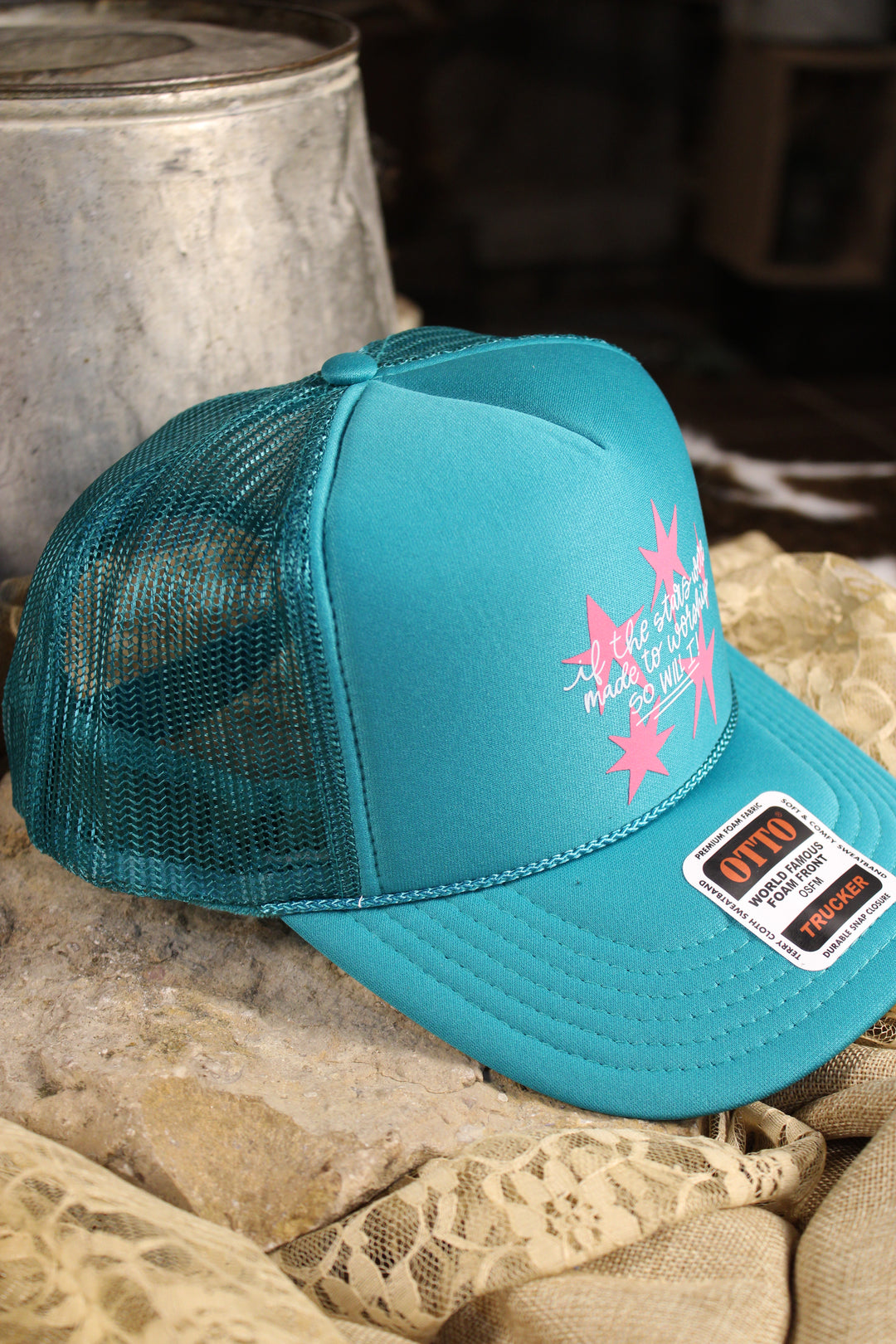 If The Stars Were Made To Worship So Will I Trucker Hat