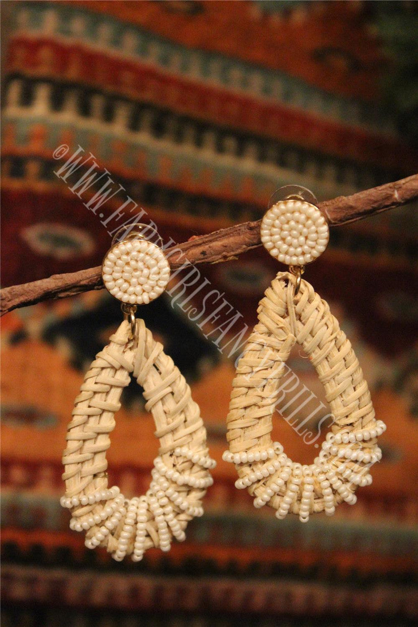 dangle earrings, farm girls fancy frills