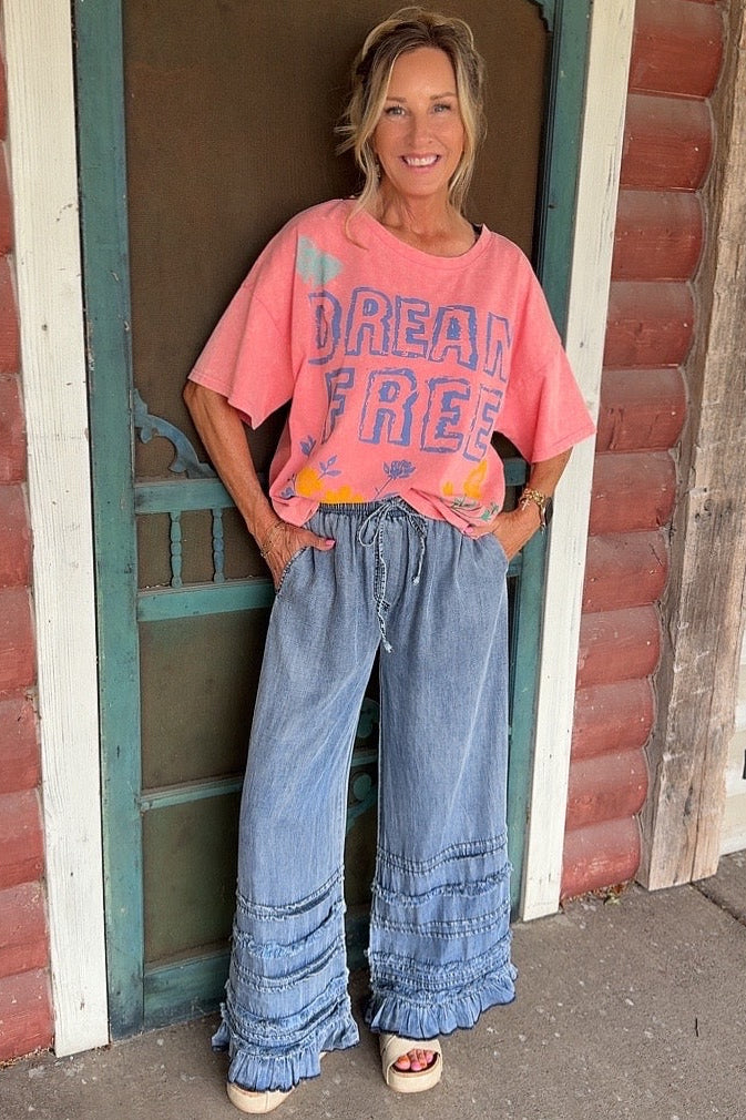 Dream Free Pink Cotton Top