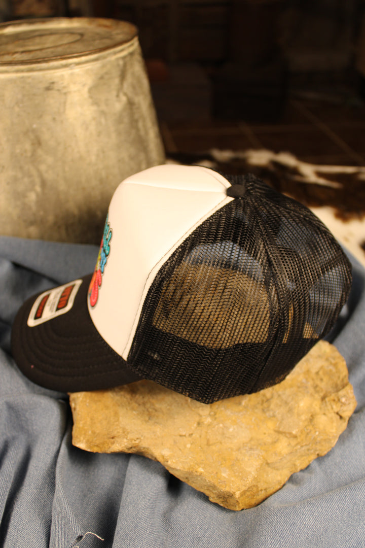 Let Me Tell You About My Jesus Trucker Hat