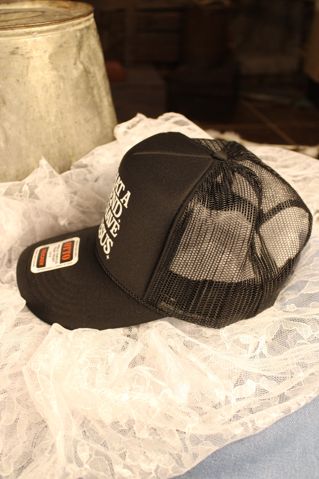 What A Friend We Have In Jesus Trucker Hat