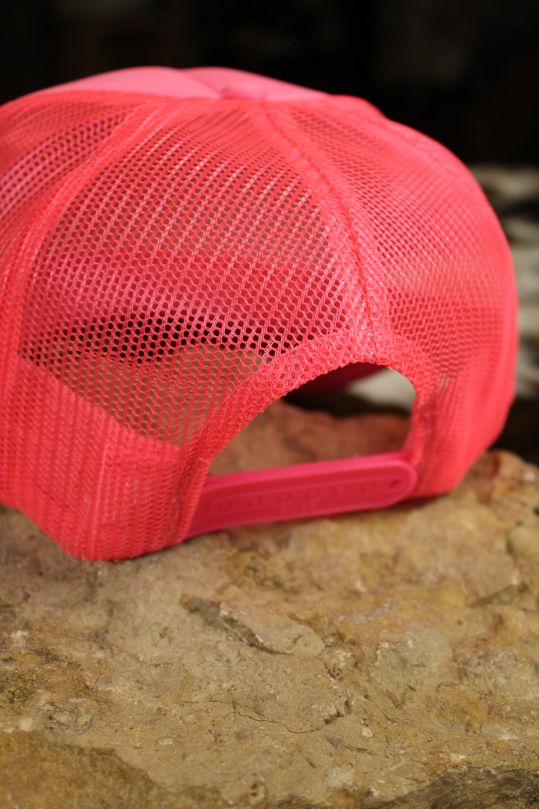 What A Friend We Have In Jesus Neon Pink Trucker Hat