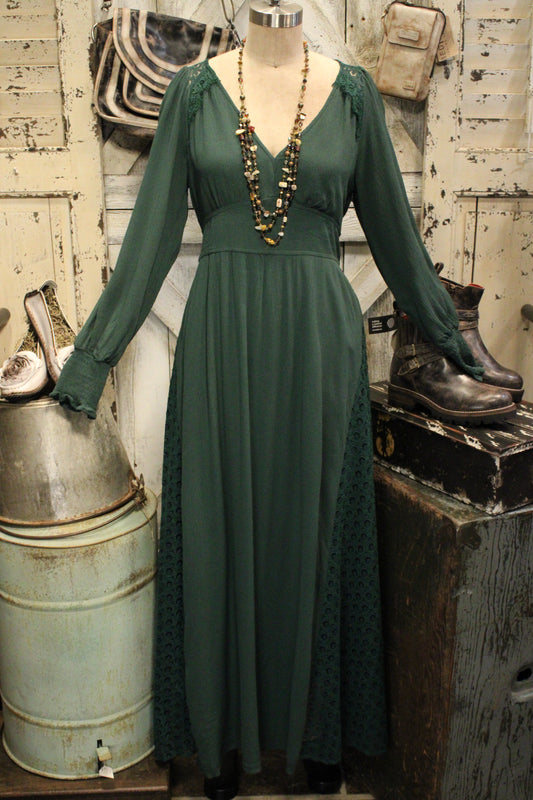 Emerald Enchantment Maxi Dress