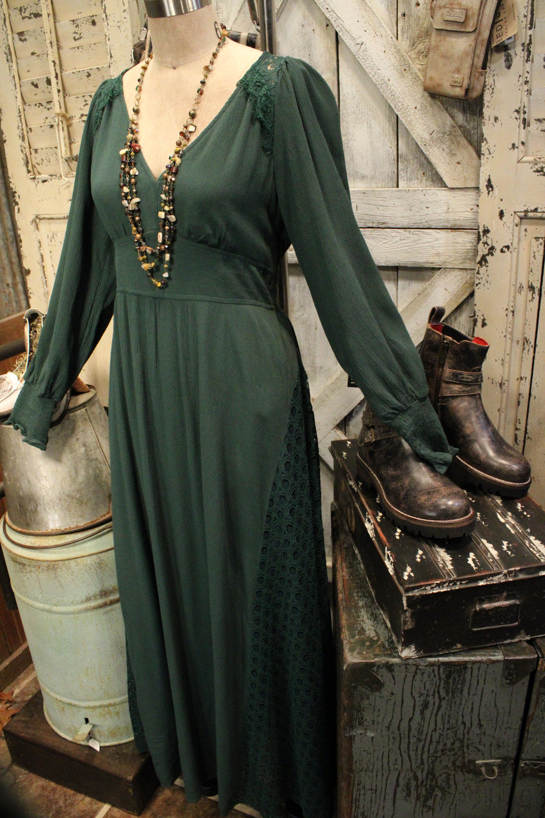 Emerald Enchantment Maxi Dress