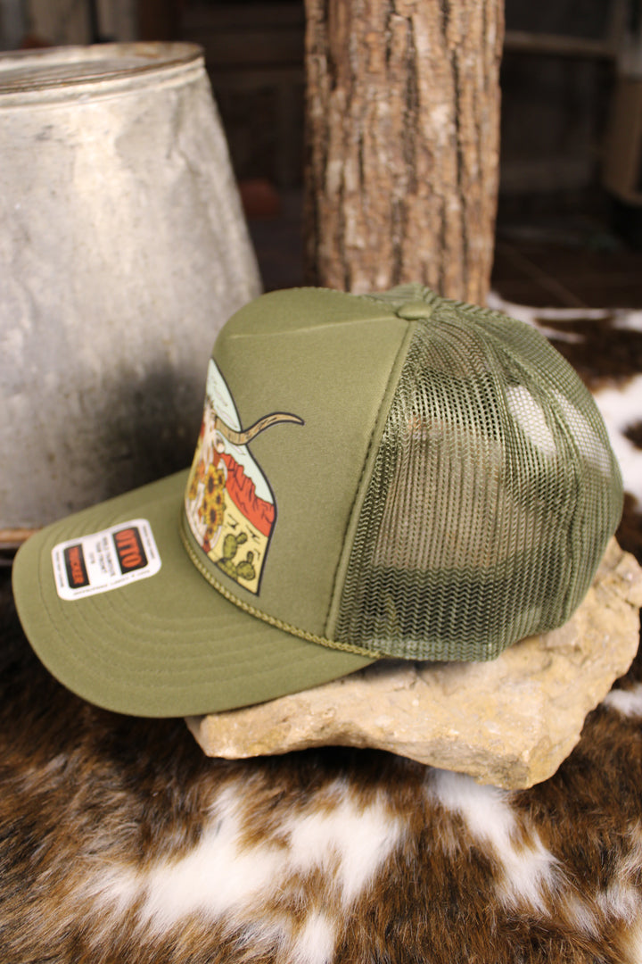 Backroads &amp; Longhorns Trucker Hat