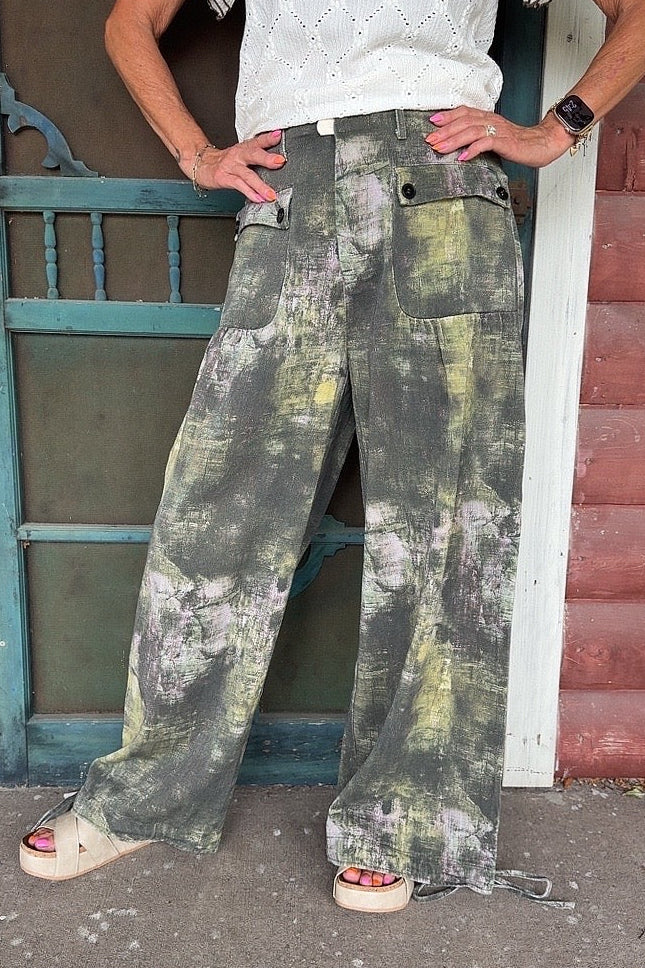 Mystic Olive Denim Pants
