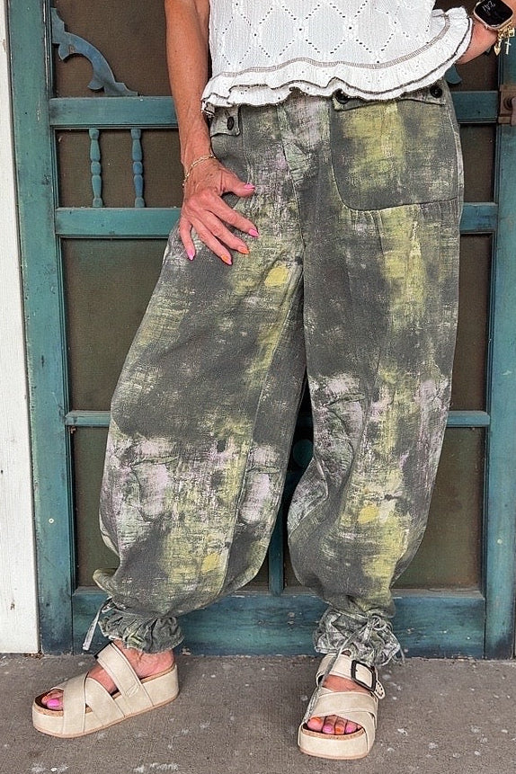 Mystic Olive Denim Pants