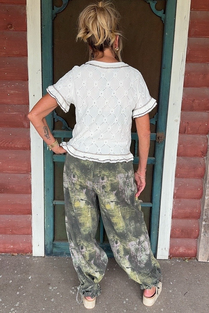 Cream Cascade Blouse