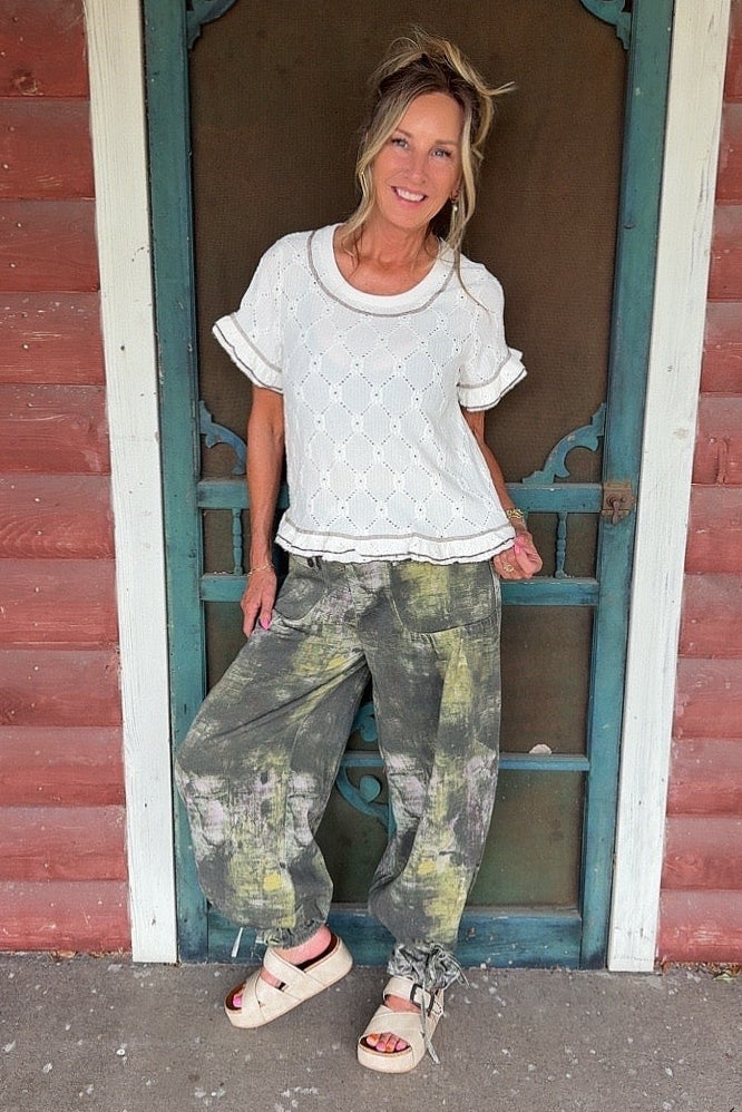 Cream Cascade Blouse