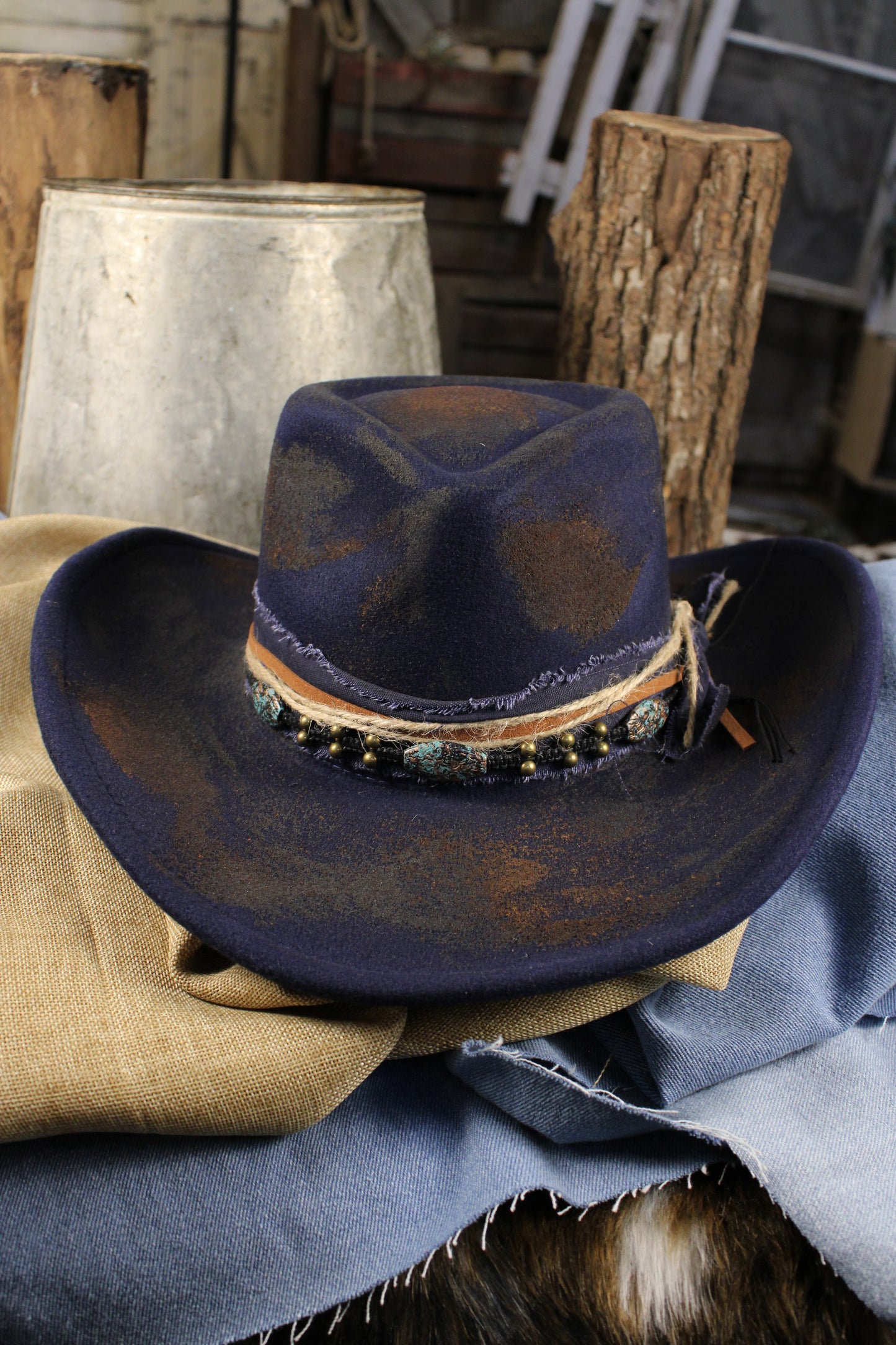 Canyon Blue Weathered Cowgirl Hat