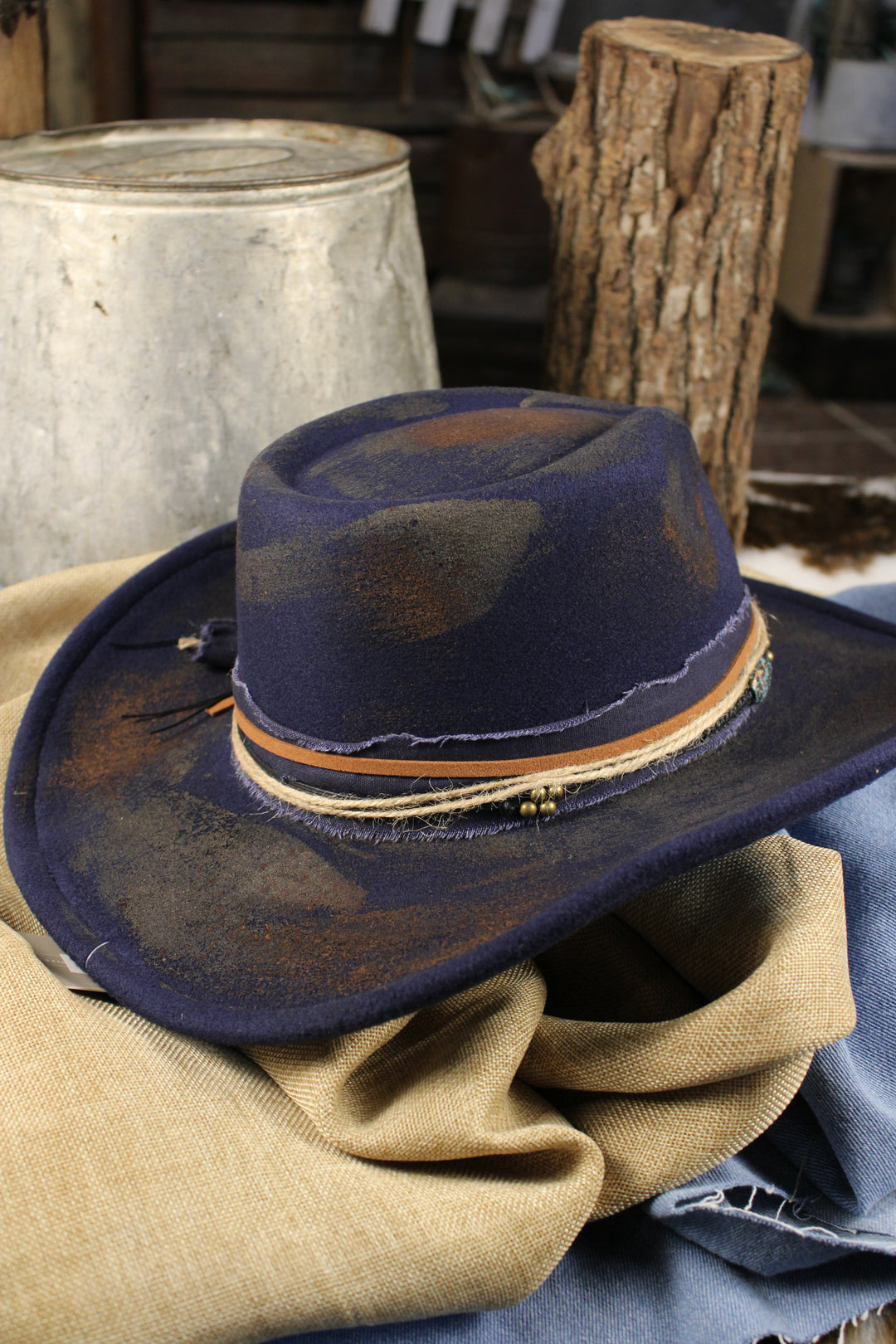 Canyon Blue Weathered Cowgirl Hat