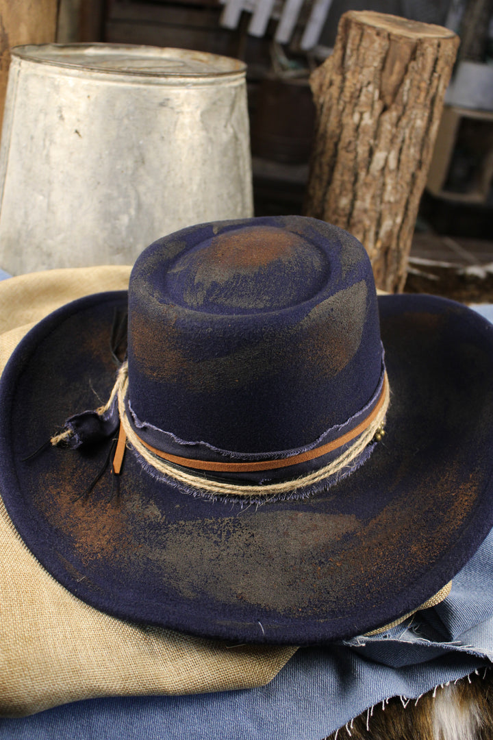 Canyon Blue Weathered Cowgirl Hat