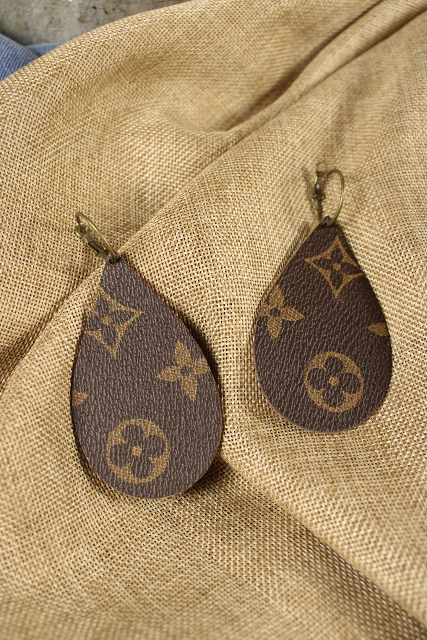 Upcycled Luxe Hoop Earrings