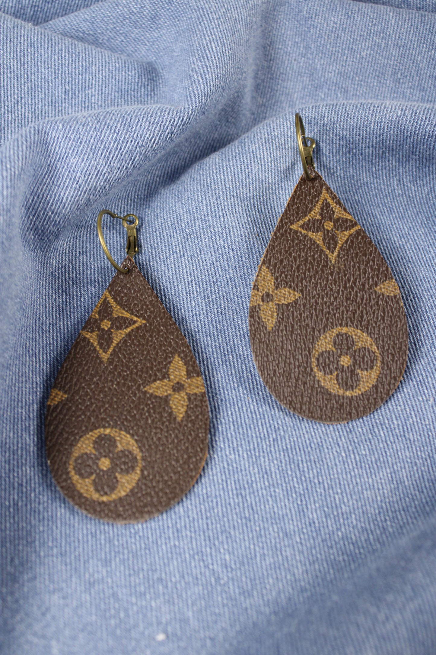 Upcycled Luxe Hoop Earrings