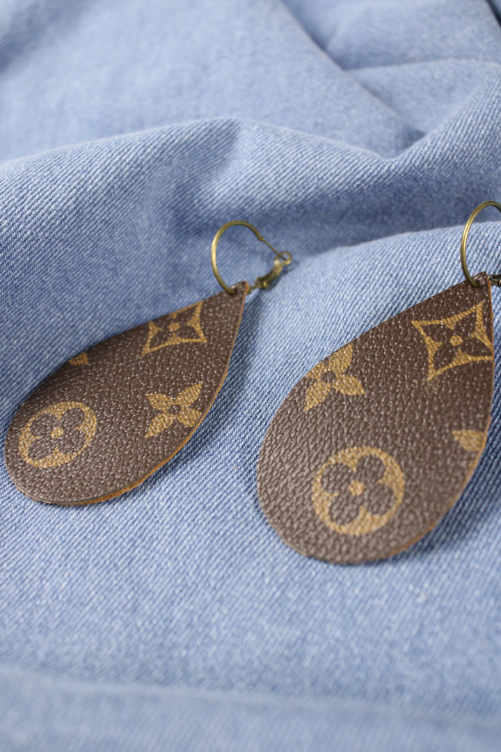 Upcycled Luxe Hoop Earrings