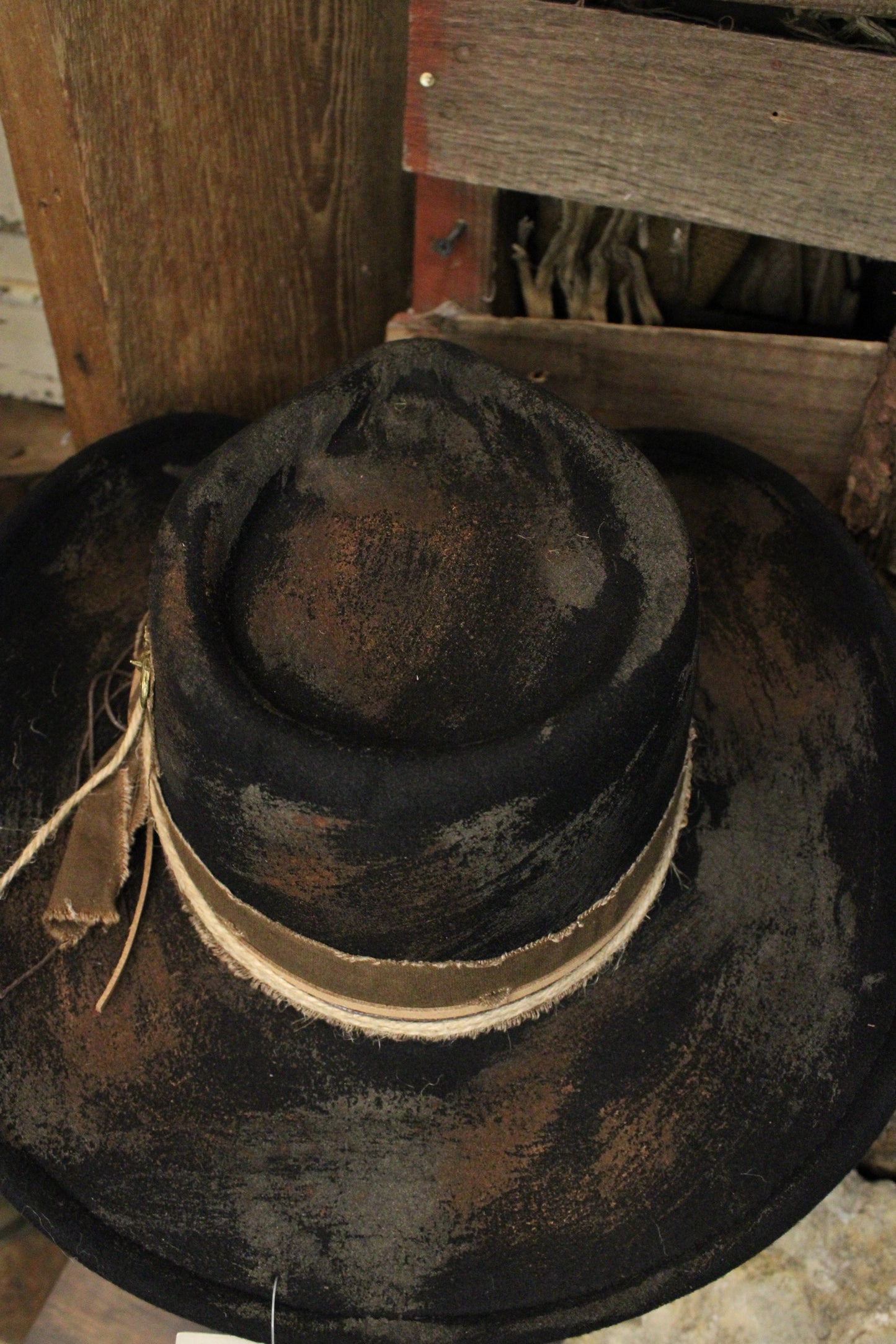 Spurs and Saddles Black Cowgirl Fedora